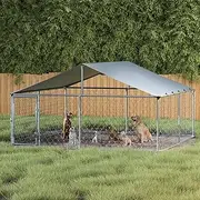 i.Pet Dog Kennel Large House XXL Pet Run Cage Puppy Outdoor Enclosure with Roof