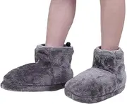 [Generic] Electric Heated Slippers, Electric Boots Adjustable USB Heating, Adults Feet Warmer Cold Weather Shoes with Five Temperatures for Watching Tv, Chatting