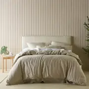 Bianca Acacia Sand Vintage Washed Cotton Quilt Cover Set (Single, Double, Queen, King, Super King)