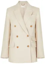Zimmermann Matchmaker Double-breasted Linen Blazer - Ivory - 2 (UK 12 / M) 2 (UK 12 / M)