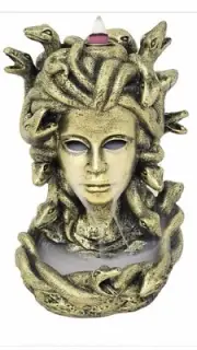 NEW! Medusa Backflow Cone Incense Burner 8" NEW IN BOX, With Free Backflow Cones
