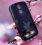 2 X Blue TPU Gel Jelly Case Cover for Telstra Tough Max T85 Free Screen Guard