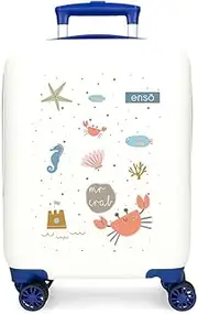 [Enso] Mr Crab Cabin Suitcase, White, Cabin Suitcase