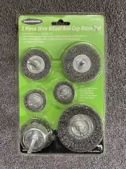 Warrior 6 Piece Wire Wheel And Cup Brush Set 60475