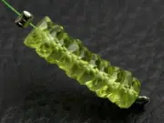4.5mm. AAA Natural Peridot Faceted Rondelle Wheel Gemstone Beads