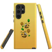 For Samsung Galaxy S22 Ultra Case, Armour Cover, Honey Bees