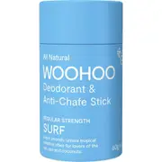 WOOHOO BODY Deodorant & Anti-Chafe Stick Surf - Regular Strength 60g