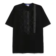 [Junya Watanabe] Cotton Jersey Braid Patchwork Tee