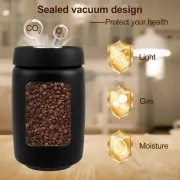 Coffee Vacuum Canister Sealed Lid Coffee Canister 1200ml Coffee Bean Container