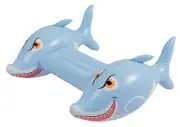 NEW IN BOX Regent FUN Inflatable Twin Shark Rider / Kickboard - Pool Water Toy