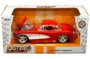 1957 CHEVROLET CORVETTE HARD TOP RED 1/24 JADA TOYS 31451