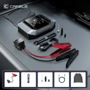 CAFELE Jump Starter with Air Compressor Cordless Car Emergency Power Supply Touch Screen Fast Inflation Car Tyre Inflato