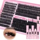 Lash Clusters Kit Full Lash Extension Kit 300 Pcs Volumious Eyelash Clusters Thi