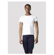White Bloch Mens MT008 fitted dance t-shirt - all sizes