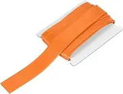 uxcell Double Fold Bias Tape for Sewing 1 Inch x 6 Yards Satin Pre-fold Continuous Binding Tape for Seaming Quilting Hemming Binding DIY Crafts, Orange