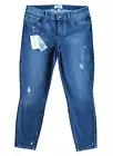 Paige Jeans Verdugo Crop Womens 30 Blue Nathan Destructed Mid Rise Denim 30x26
