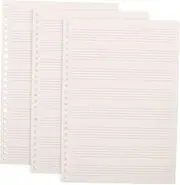 Vaguelly 3pcs Guitar Piano Stave Notebook Reusable Blank Sheet Composition DIY Score Notebook