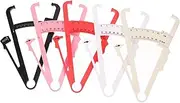 5pcs Fat Clip Tester Body Tape Pincher Scale Skinfold Caliper Test Analyzer Measure Tool Measuring Tape Monitors Plastic