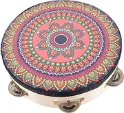 ERINGOGO Tambourine for Single Row Percussion Instrument Stylish Design Beautiful Sound for Music Education and Performance for Beginners