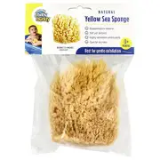 Baby Buddy, Natural Yellow Sea Bath Sponge, 0+ Months, 1 Sponge
