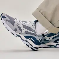 在飛比找蝦皮購物優惠-Mizuno Wave Rider 10 流沙 灰瓦藍 慢跑