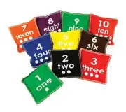 Number 1-10 Toss Bean Bags Game Set of 10 Maths Teaching Learning Kids Resource