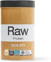 NEW Amazonia Raw Protein Isolate Vanilla, Natural Plant-Based Protein Powder– Certified Organic, Fermented, Low FODMAP, Gluten-Free, Vegan, 21.6g Protein per Serving, 2kg