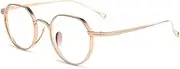 [HCHES] Pure Titanium Glasses Men Retro Eyeglasses Anti blue Light Ultralight Photochromic Frame