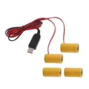 USB Power Converter Battery Adapter Cable USB 5V2A to 3V1A LR14 C Battery