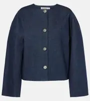 [Fforme] Fforme Dev cropped denim jacket AU 12 blue