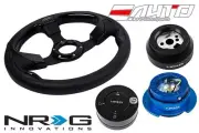 NRG 320 Pilota Leather BK IN steering wheel 170H Hub Gen2.5 BL Release Lock LB b