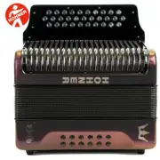 Hohner Corona C-II Next Generation FBE Diatonic Accordion Red-Gold w/ Straps