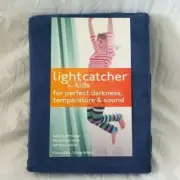 2 Light Catcher Navy Blue Rod Pocket Window Panels (1 Pair) 54" x 84" NIP