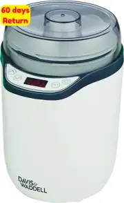 2-in-1 Electric Yoghurt Maker and Fermenter - White Grey
