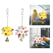 Parrot Chew Toy Ball Birds Cage Hanging Toy Boredom Breaker Bird Toy Foraging