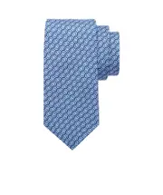 Patterned tie One size Blue