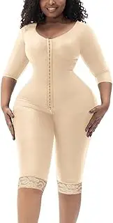 [NAVYN] Women's Mastectomy Full Body Shapewear Slimming Arms Legs Bodysuit For Liposuction Operation Post Surgery Postpartum(Beige,M/Medium)