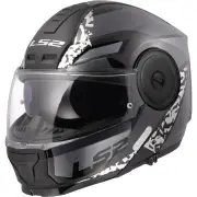 FF902 Scope II Oxyd Black Titanium 06 Modular Helmet