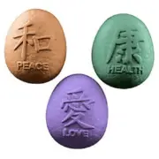 Clear PVC Milky Way Stones Mold Trays PEACE, HEALTH &LOVE Easter shape Soap Mold