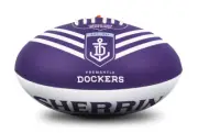 Fremantle Dockers Team AFL Football Sherrin Syn Rubber Club Football size 5 Ball