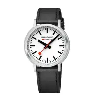 在飛比找Yahoo奇摩購物中心優惠-MONDAINE 瑞士國鐵stop2go 男士腕錶 - 白x