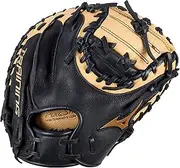 Mizuno Franchise Baseball Training Catcher's Mitt 30" | Baseball FIELDERS MITT | RH Black-TAN
