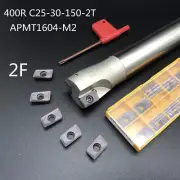 BAP400R C25-30-150 2 Fulte End Mill CNC Milling Cutter Holder + 10Pcs APMT1604