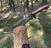 Custom Handmade Carbon Steel Blade Authentic Kukri Machete | Hunting | 23 inches