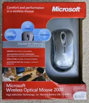 Microsoft Wireless Optical Mouse 2000 Model 1067 With Receiver