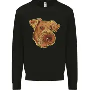 An Airedale Terrier Waterside Bingley Dog Kids Sweatshirt Jumper
