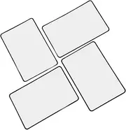 SEWOART 4pcs Reading Magnifier with Magnification Lightweight Bookmark Magnifying Glass for Books Maps Documents Seniors Home Office Travel