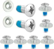 16pcs Snowboard Binding Screw Set, Stainless Steel Snowboard Mounting Screws ...