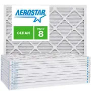18x18x1 AC and Furnace Air Filter by Aerostar - MERV 8, Box of 12