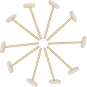 10pcs Wooden Hammers for Educational Mallets to Enhance Hand Eye Coordination Creativity for Little Hands Parent Interactive